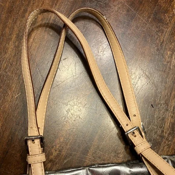 Michael Kors Metallic Mirror PVC and Leather Tote - Picture 3 of 7
